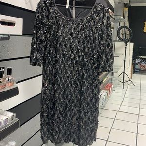 Fashion dress sequins gray